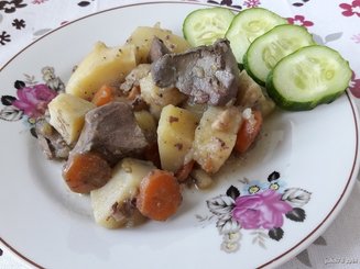 Рагу с печенью и овощами