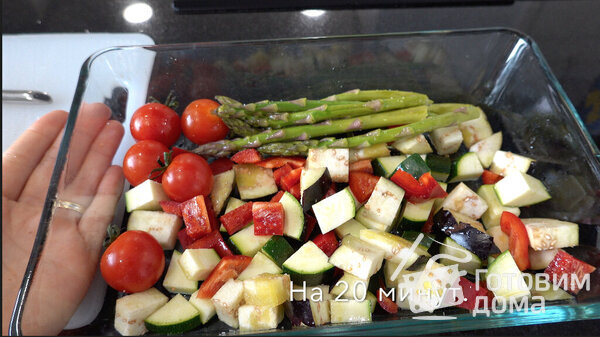 Сибас с овощами в духовке с французским соусом вьерж фото к рецепту 1