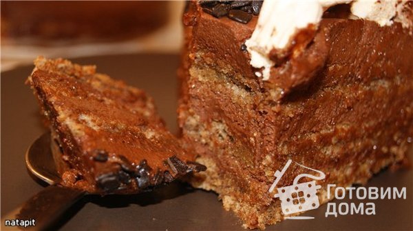 Шоколадно-ореховый торт без муки фото к рецепту 2