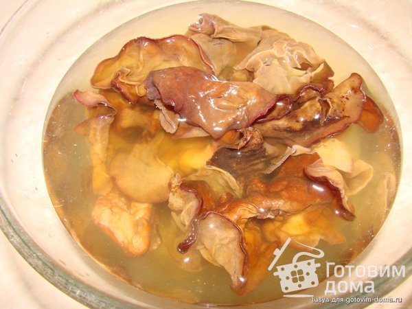 Китайские лепёшки с мясом и грибами му-эр фото к рецепту 6