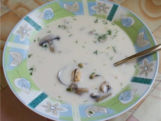 Сливочный суп с морепродуктами