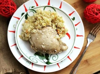 Пшеничная каша с курицей