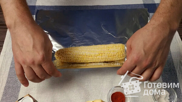 Запеченная кукуруза с сырным соусом фото к рецепту 1