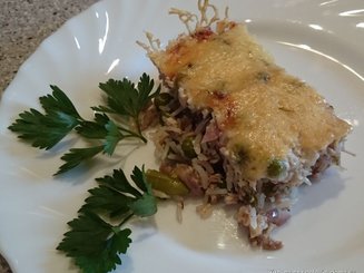 Запеканка из курицы и риса от Полы Дин