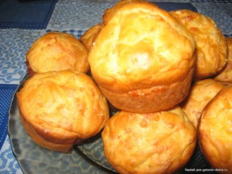 Маффины с сыром и беконом