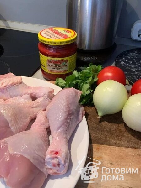 Классический рецепт чахохбили из курицы фото к рецепту 1