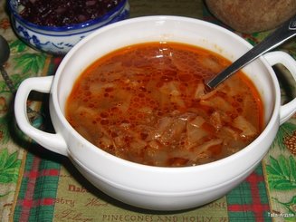 Борщ на ребрышках