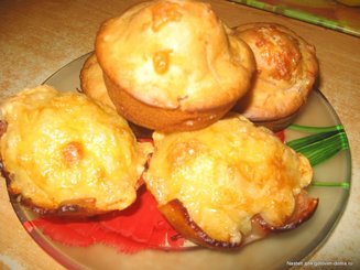 Маффины с сыром и беконом