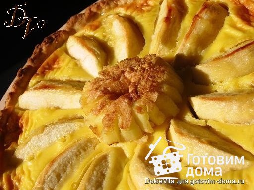 Пирог с яблоками, йогуртом и мёдом фото к рецепту 8