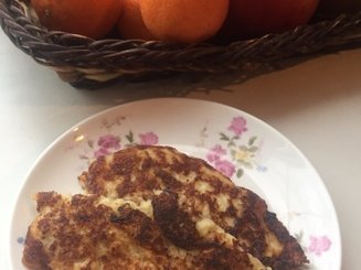 Овсяные оладьи с яблоками