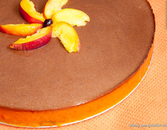 Шоколадно-абрикосовый торт