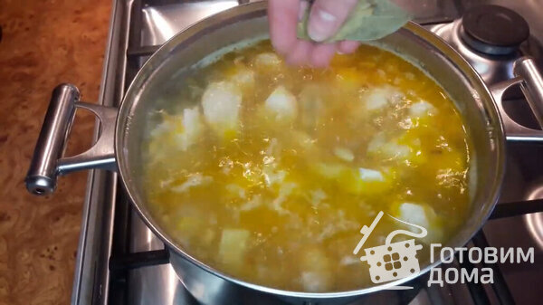 Гороховый суп с куриным филе фото к рецепту 11