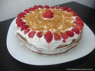 Легкий  медовик (жидкое тесто)