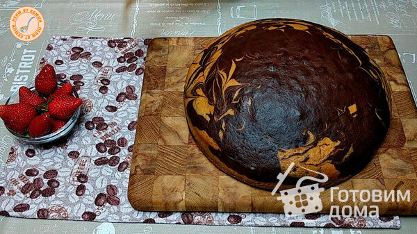 Домашний торт зебра фото к рецепту 5