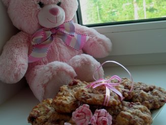 Клубничное печенье