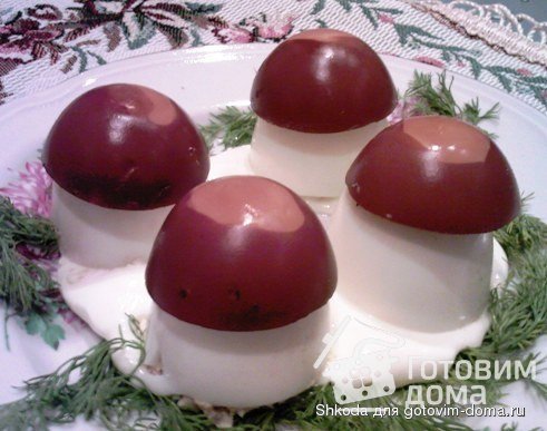 Фаршированные яйца &quot;Боровички&quot;
