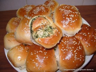 Пирожки с капустой, способ формовки