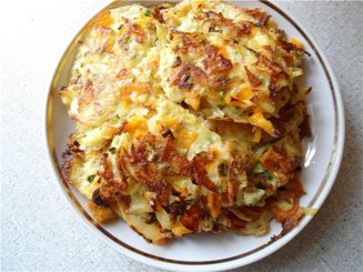 Драники с пастой из лосося