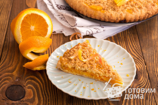 Постный апельсиновый пирог фото к рецепту 10