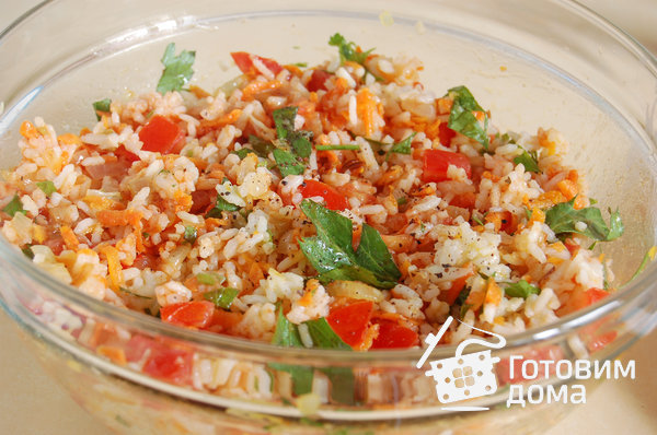 Перец, фаршированный рисом и овощами фото к рецепту 3