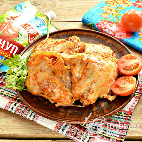 Шашлык куриный в духовке с томатным кетчупом «Махеевъ» без сахара и крахмала