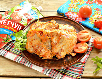 Шашлык куриный в духовке с томатным кетчупом «Махеевъ» без сахара и крахмала