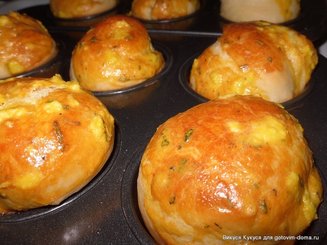 Чесночно-розмариновые булочки с беконом и сыром