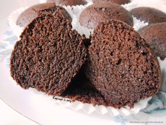 Шоколадные маффины с гречневой мукой