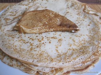 Заварные блины на кефире