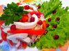 Салат с кальмарами и пекинской капустой