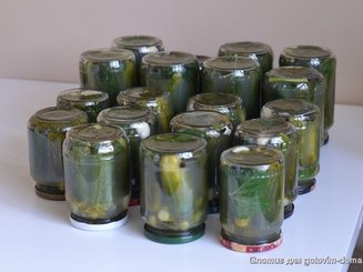 Огурцы соленые консервированные