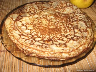 Блины творожные заварные