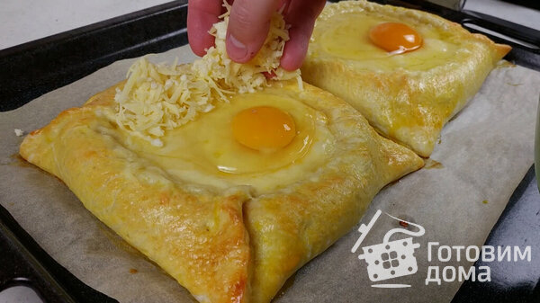 Хачапури с сосисками фото к рецепту 2
