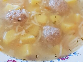 Суп с фрикадельками простой