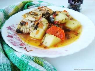 Ленивое рагу с рыбой