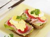 Smørrebrød - Бутерброд с ветчиной и яичным салатом
