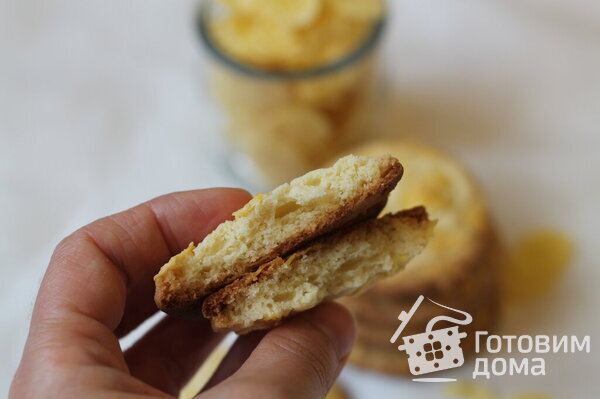 Печенье с кукурузными хлопьями фото к рецепту 1