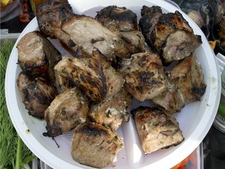 Шашлык в гранатовом соке
