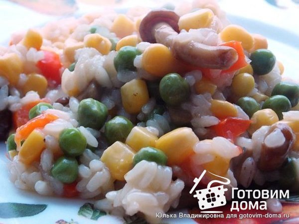 Овощи с рисом (быстрый гарнир или полноценное постное блюдо) фото к рецепту 1