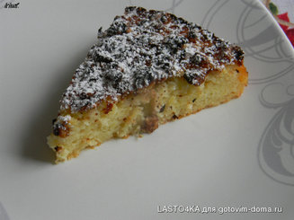 Пирог "Желтенький" с яблоками (на желтках)