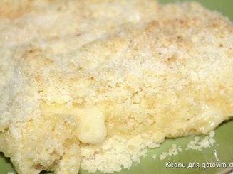 Пирог с заварным кремом и яблоками