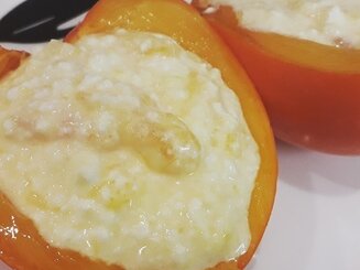 Хурма , фаршированная творогом