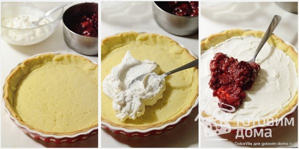Кростата (песочный пирог) с рикоттой и ягодами фото к рецепту 5