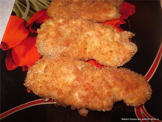 Куриные палочки хрустящие с соусом