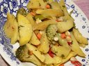Картофель маринованный и запеченный в духовке с овощами от мандаринка++ Картофель маринованный и запеченный в духовке с овощами от мандаринка++