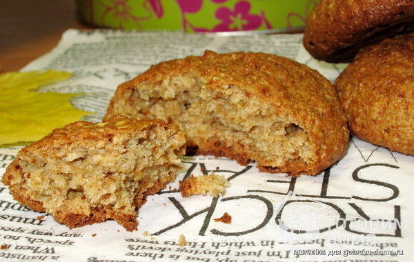 Овсяно-ржаное печенье фото к рецепту 1