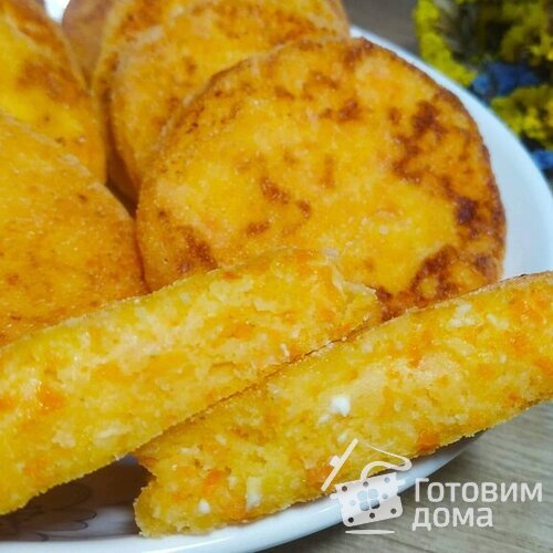 Творожники (сырники) с морковью и цедрой мандарин
