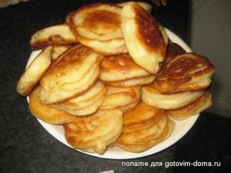 Пышные оладушки на дрожжах