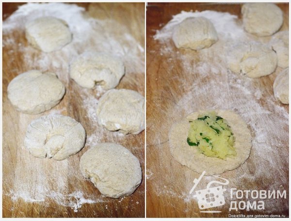 Русские ржаные пирожки с картофелем фото к рецепту 3