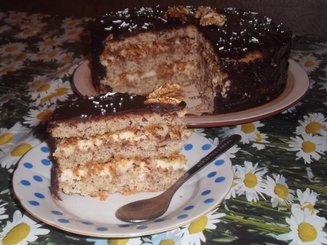 Орехово-кокосовый торт